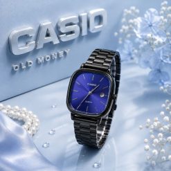 Alternative view of ساعت casio زنانه سری اولد مانی صفحه آبی بند فلزی مشکی کد WF-007829 (x)