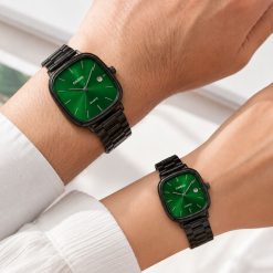 ساعت ست کاسیو اولد مانی مشکی صفحه سبز (zz) کد W423