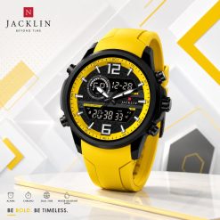 ساعت اسپرت مردانه جاکلین JN-1399520M زرد کد XMA-7511