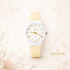 ساعت زنانه جاکلین کرم روشن JN-1399509L کد CAA-5304