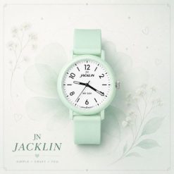 ساعت زنانه جاکلین سبز پاستیلی JN-1399510L کد CR-D5308
