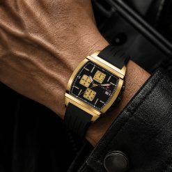 ساعت مچی مردانه کورنوگراف جاکلین JN-1399529M مشکی-طلایی کد W1463