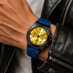 ساعت مچی مردانه کورنوگراف جاکلین JN-1399528M سورمهای-زرد کد W1455