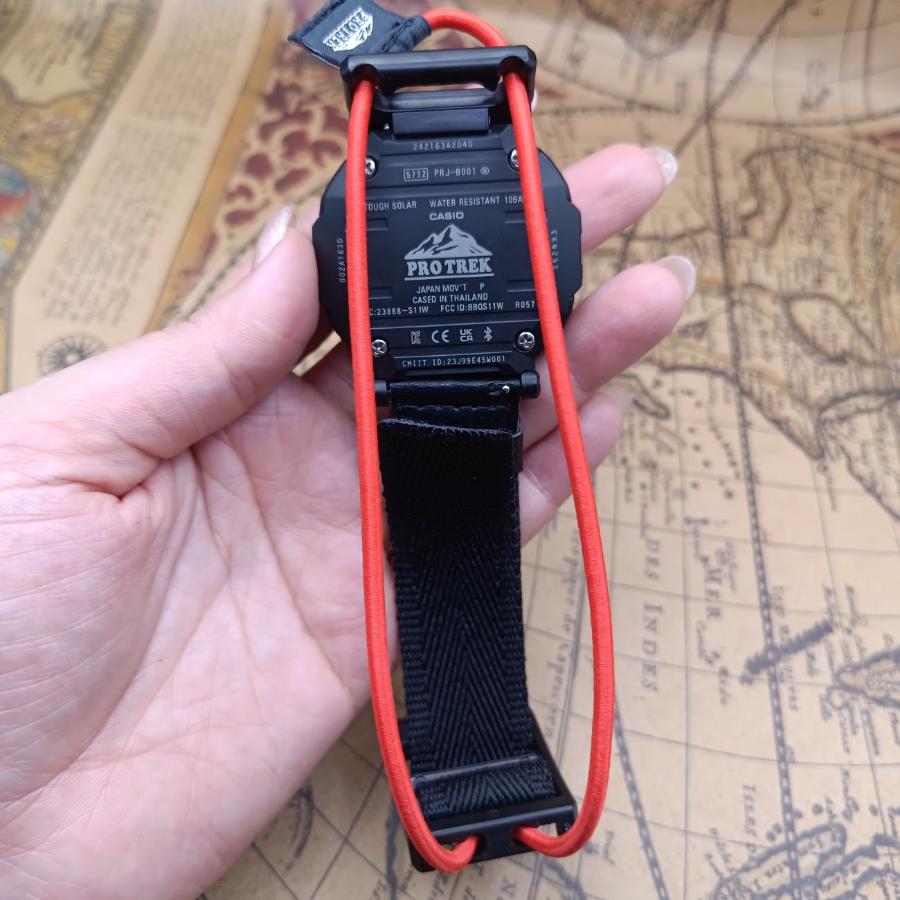 ساعت کاسیو مردانه بند کشی مدل Pro Trek | پروترک رنگ مشکی (e) کد XL-13267M - تصویر 7