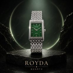 ساعت مچی زنانه مدل رویدا Royda Royal S رنگ نقرهای صفحه سبز (e) کد CAA-4836