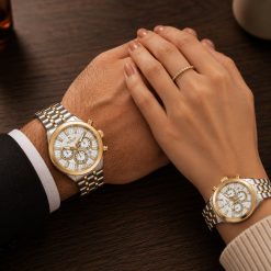 ساعت ست زنانه و مردانه جاکلین JN-1399568 Simeo سیلور-طلایی کد W1596