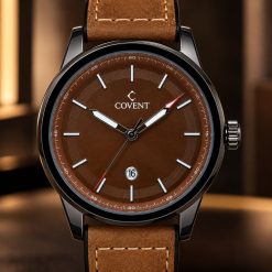ساعت مچی اسپرت مردانه قهوهای مدل کاونت Covent بند طرح چرمی (zz) کد WF-004751 - تصویر 6