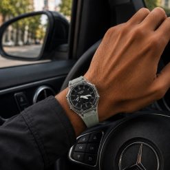 ساعت مردانه کاسیو جی شاک سبز صفحه مشکی (e) کد W465