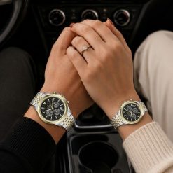 ساعت ست زنانه و مردانه جاکلین JN-1399566 Giovani سیلورطلایی-مشکی کد W1578