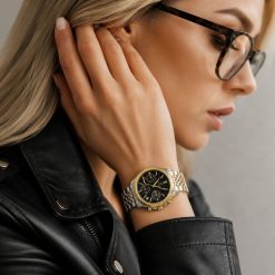 ساعت زنانه جاکلین JN-1399566L Giovani سیلورطلایی-مشکی کد W1584 (x)