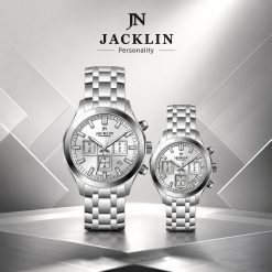 Alternative view of ساعت ست زنانه و مردانه فلزی جاکلین JN-1399564 Patria سیلور کد W1559