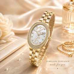 ساعت مچی زنانه جاکلین JN-1399549 Bellaza طلایی-سفید کد W1538