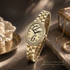 Alternative view of ساعت مچی زنانه جاکلین JN-1399549 Bellaza طلایی کد W1539