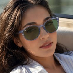 عینک آفتابی زنانه Rayban رنگ آبی کد GL057