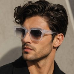 عینک آفتابی مردانه Speret رنگ سفید شفاف کد GL069