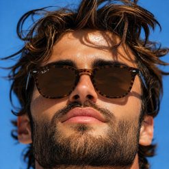 عینک آفتابی مردانه Rayban رنگ پلنگی کد GL025