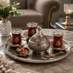 قندان مسی الماس تراش مدل آریا (NF)