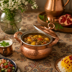 قابلمه مسی شکمی سایز 1 دو الی سه نفره (NF)