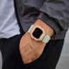 ساعت مردانه G_shock اسپرت طوسی نارنجی wpb کد 8176SX-L (x)