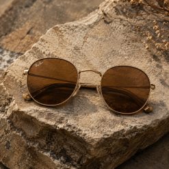 Alternative view of عینک آفتابی زنانه Rayban رنگ طلایی قهوه ای کد GL078