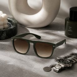 عینک دودی مردانه/ زنانه Rayban رنگ زرشکی سبز کد XMA-5117