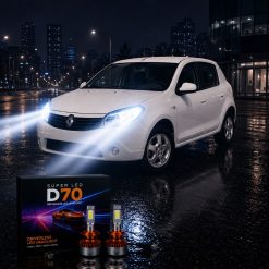 هدلایت h4 مدل MZM D70 مناسب نور بالا ساندرو کد HL050