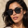 عینک آفتابی زنانه Rayban رنگ مشکی مات کد GL010