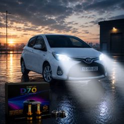 هدلایت h4 مدل MZM D70 مناسب نور بالا تویوتا یاریس کد HL064
