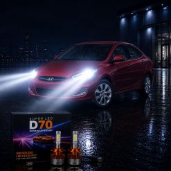 هدلایت h4 مدل MZM D70 مناسب نور بالا هیوندای اکسنت کد HL061