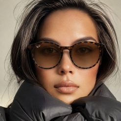 عینک آفتابی زنانه Rayban رنگ زرشکی کد GL018