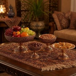 سرویس پذیرایی مسی طرح رز پروانه (NF)