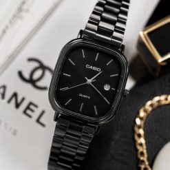 ساعت زنانه کاسیو کلاسیک مدل اولد مانی تمام مشکی کد XMA-8147