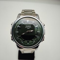 ساعت Casio مردانه سیلور سبز مدل دو زمانه کد GPZ-8165 - تصویر 16