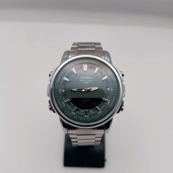 ساعت Casio مردانه سیلور سبز مدل دو زمانه کد GPZ-8165 - تصویر 15