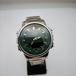 ساعت Casio مردانه سیلور سبز مدل دو زمانه کد GPZ-8165 - تصویر 13