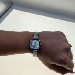 ساعت زنانه Casio | کاسیو بند حصیری مربعی رنگ silver - نقرهای (e) کد GPZ-8223 (x) - تصویر 5