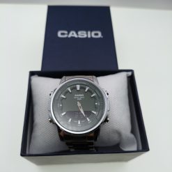 ساعت Casio مردانه سیلور سبز مدل دو زمانه کد GPZ-8165 - تصویر 12