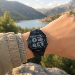 Alternative view of ساعت اسپرت مردانه casio جهان نما رنگ مشکی کد 0023A-8225