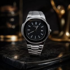 ساعت مردانه پتک فیلیپ مشکی_نقرهای کد WF-008199