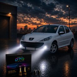 هدلایت MZM مدل D70 با پایه H1 مناسب مه شکن پژو 207 تیپ قدیم کد HL003