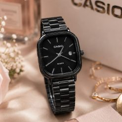 ساعت Casio زنانه کاسیو اولد مانی رنگ مشکی کد 8169XL-QM