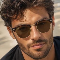 عینک آفتابی مردانه Rayban رنگ پلنگی کد GL051