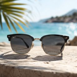 Alternative view of عینک آفتابی مردانه Rayban رنگ مشکی طلایی کد GL050