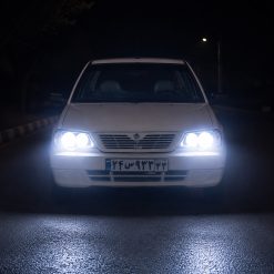 Alternative view of هدلایت MZM مدل تورنادو با پایه H1 مناسب نور بالا پراید 132 کد HL188