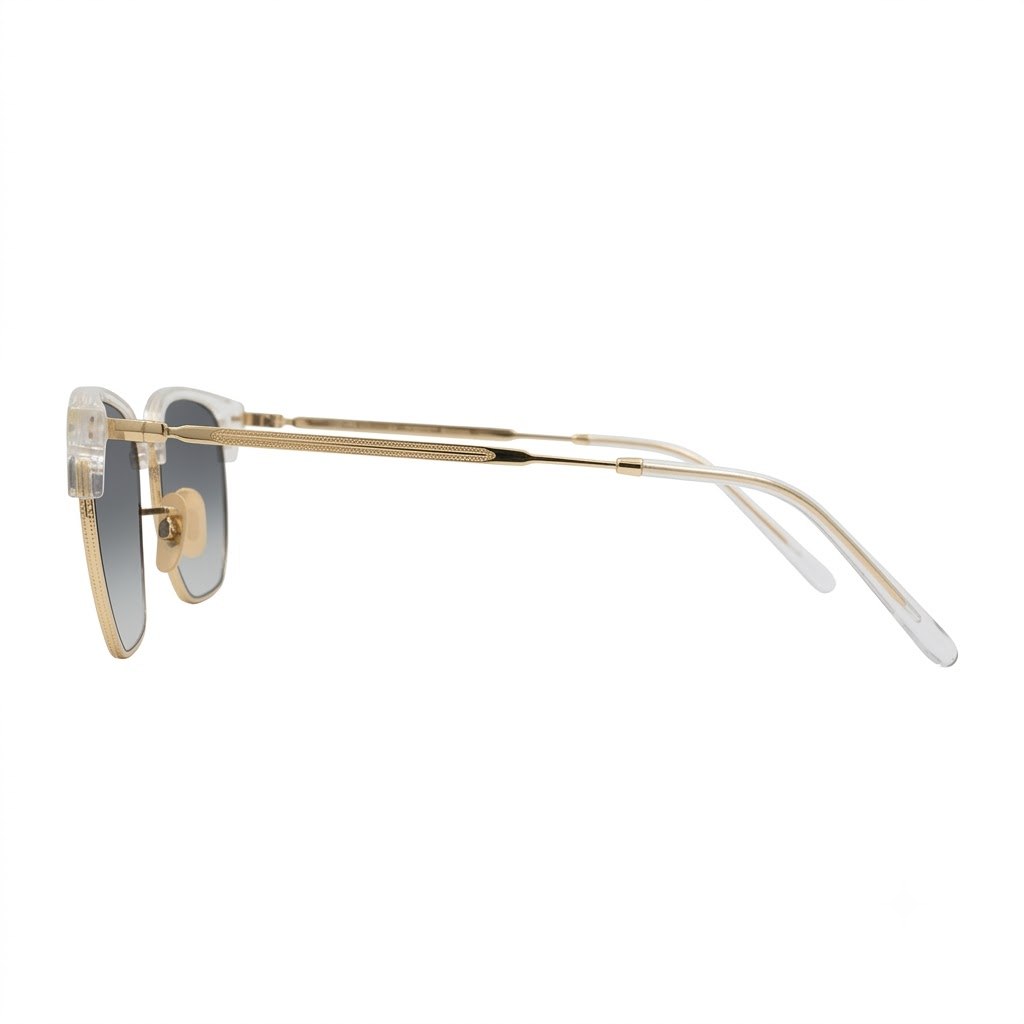 عینک آفتابی مردانه Rayban رنگ طلایی شفاف کد GL054 - تصویر 5