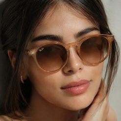 عینک آفتابی زنانه Rayban رنگ نسکافه ای کد GL001