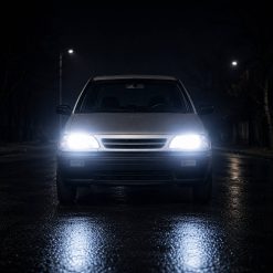 Alternative view of هدلایت h4 مدل MZM D70 مناسب نور بالا پراید صبا کد HL046