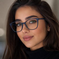 عینک طبی زنانه Rayban رنگ آبی تیره کد GL112