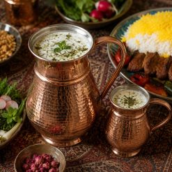 سرویس پارچ و لیوان مسی چکشی (NF)