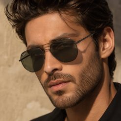 عینک آفتابی مردانه Rayban رنگ مشکی کد GL062